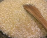 A picture of step 4 of Smoked Salmon risotto.