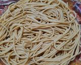 Foto del paso 2 de la receta: Pasta con jamón, hongos y cherry