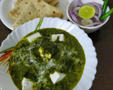 A picture of step 5 of Palak paneer (english).
