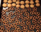 A picture of step 2 of Buddy the elf Chex mix.