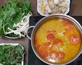 Hình bước làm 5 của món Lẩu chao sa tế cá diêu hồng
