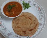 A picture of step 7 of Shahi Paneer.