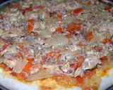 Foto del paso 7 de la receta: Pizza sin queso para Viernes Santo de atún y morrones quemados