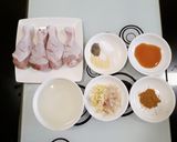Hình bước làm 1 của món Đùi gà rô ti