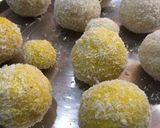 A picture of step 4 of Coconut ladoo.