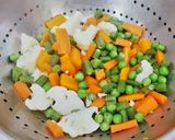 A picture of step 1 of Vegetable Dum Biryani.