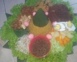 Foto langkah ke 3 dari resep Nasi tumpeng kuning.
