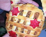 A picture of step 17 of Jali shape chicken bared.