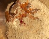 A picture of step 2 of Rajasthani gatte ki sabji.