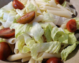 Foto del paso 5 de la receta: Ensalada marinera de pasta con mayonesa de hierbabuena