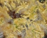 A picture of step 2 of Aloo Palak Ke traditional pakoray.