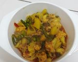 A picture of step 5 of Cauliflower with beans sabji.