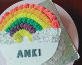 RAINBOW CAKE IN CHOCOLATE FLAVOUR 🌈🎂 રેસીપી સ્ટેપ6ફોટો