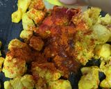 A picture of step 6 of Tawa chicken.