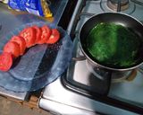 Foto del paso 2 de la receta: Omelette de espinaca con tomate💚