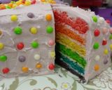 Foto langkah ke 8 dari resep Rainbow Cake dgn Cream Cheese Frosting (resep Kerry Cooks).