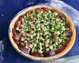 Une image de l'étape 8 de Tarte à la rhubarbe et prunes, crème pommes citron vert.