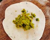 A picture of step 2 of Green peas Paratha.