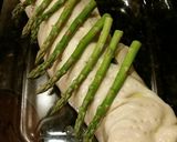 A picture of step 8 of Brad's bacon asparagus and cream cheese stuffed pork wellington.