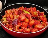 A picture of step 3 of Mixed vegetables fry.