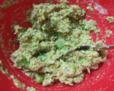A picture of step 2 of Moong daal handvo.