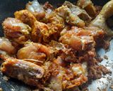 A picture of step 4 of Dhaba style Chicken masala.