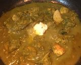 A picture of step 8 of Dhaniya Chicken.