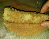 Foto del paso 8 de la receta: Arrolladitos rellenos de manzana, cubiertos de canela y azúcar