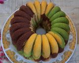 Foto langkah ke 11 dari resep Marmer Cake Pandan Cokelat.