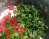 A picture of step 2 of Oats Chilla.