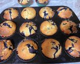 Pas rețetă Brioșe (muffins) cu afine și glazura de lamaie 3 fotografie