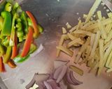 A picture of step 1 of Baby corn jalfrezi.