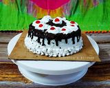 A picture of step 7 of Black Forest Cake.