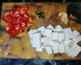 A picture of step 1 of Paneer pasanda for vrat.