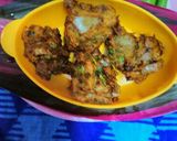 A picture of step 10 of Jowar onion pakoda.
