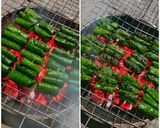 Hình bước làm 3 của món Bò cuộn lá lốt