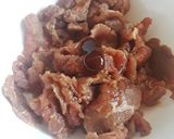 Hình bước làm 1 của món Đậu cove xào thịt bò