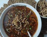 A picture of step 12 of Veg manchow soup.