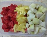 Foto langkah ke 1 dari resep Salad buah tanpa yogurt.