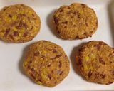 A picture of step 6 of Beet and Bean Veggie Burgers.