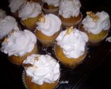 A picture of step 5 of Passion cupcakes with fresh cream frosting#Flourrecipe.