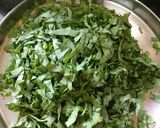 A picture of step 1 of Palak sabzi.