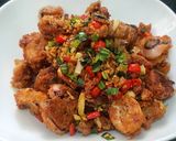 Foto langkah ke 5 dari resep Cumi Cabe Garam.