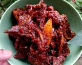 Gambar langkah 5 resipi Paru goreng cili kering.