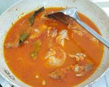 Foto langkah ke 9 dari resep Ayam Tempe Bumbu Merah.