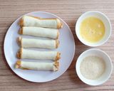 Foto langkah ke 3 dari resep Dulce de Leche Cinnamon Roll Toast Up.