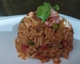 A picture of step 5 of Tava Pulao.