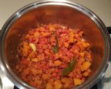 A picture of step 3 of Red Lentil Dahl.