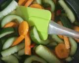 Pickled cucumber & carrot accompanied with freshgreen & red chillies recipe step 3 photo