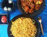 A picture of step 12 of Desi Chinese noodles.